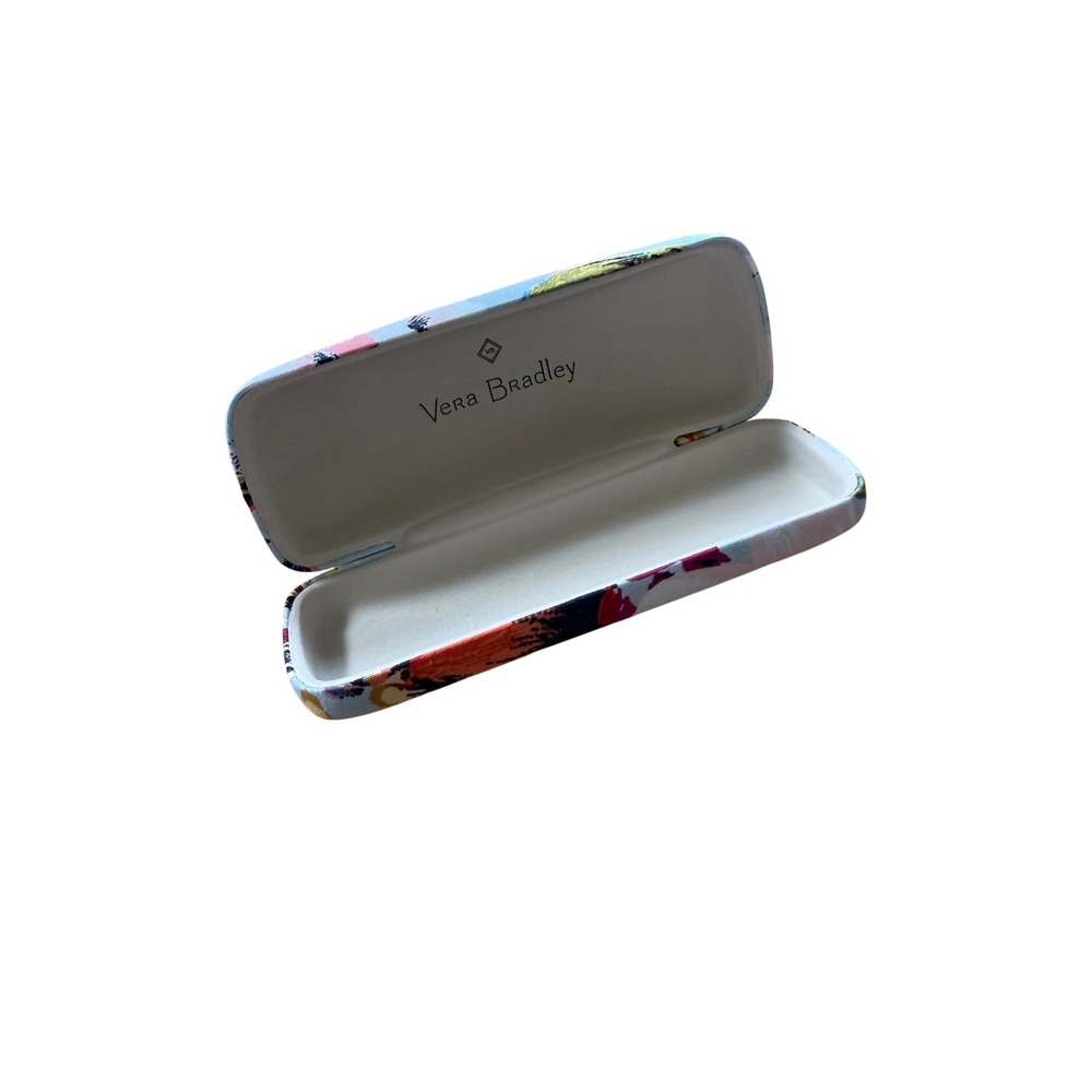 Vera Bradley blue floral print‎ hard shell glasses case sunglasses